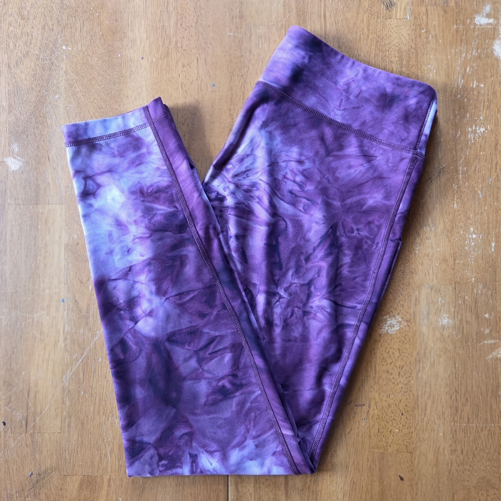 Tie-Dye Purple Leggings